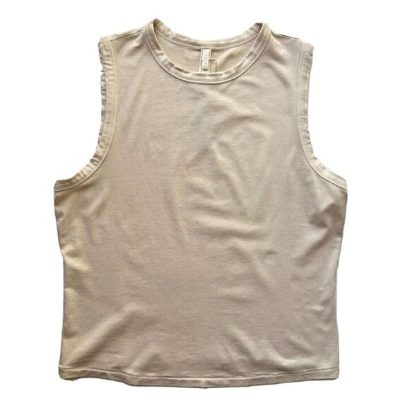 SKIMS Women's Outdoor Crew Neck Sleeveless Tank Top Size 4X Bone - Picture 5 of 10